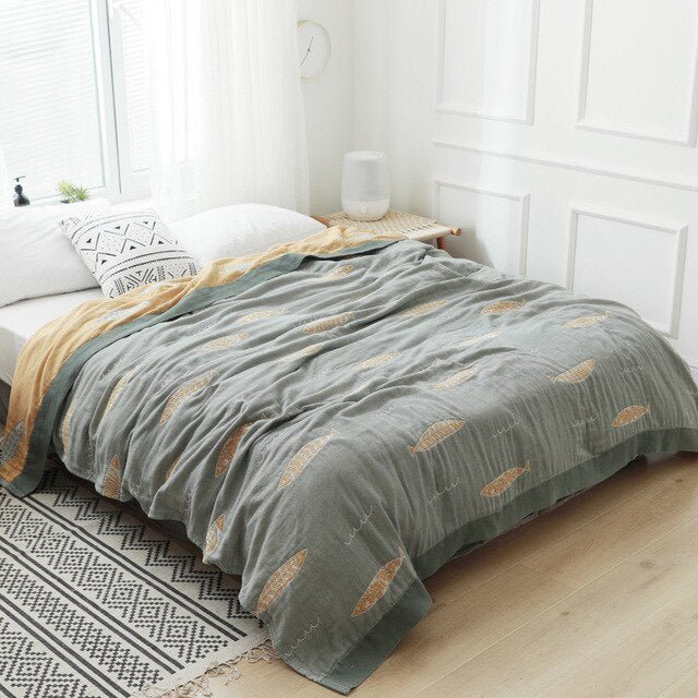 Premium-Baumwolldecke Beige | Elegante Wolldecke für Zuhause