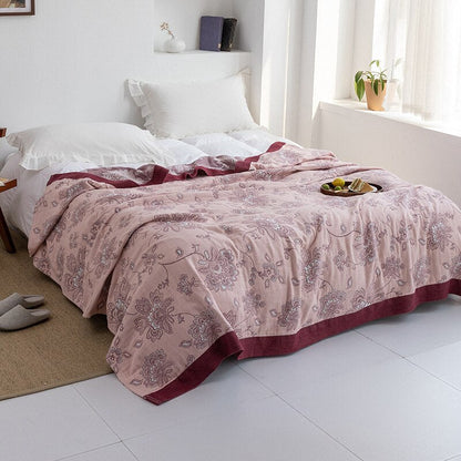 Premium-Baumwolldecke Beige | Elegante Wolldecke für Zuhause