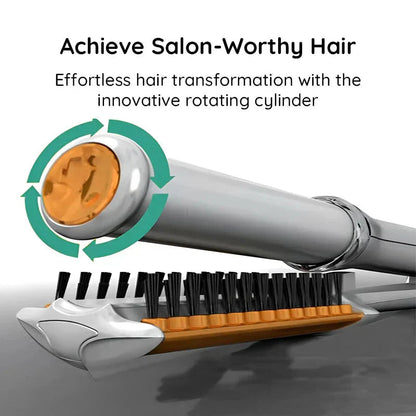 Professionelle 2 in 1 Rotierende Eisen-Haarbürste