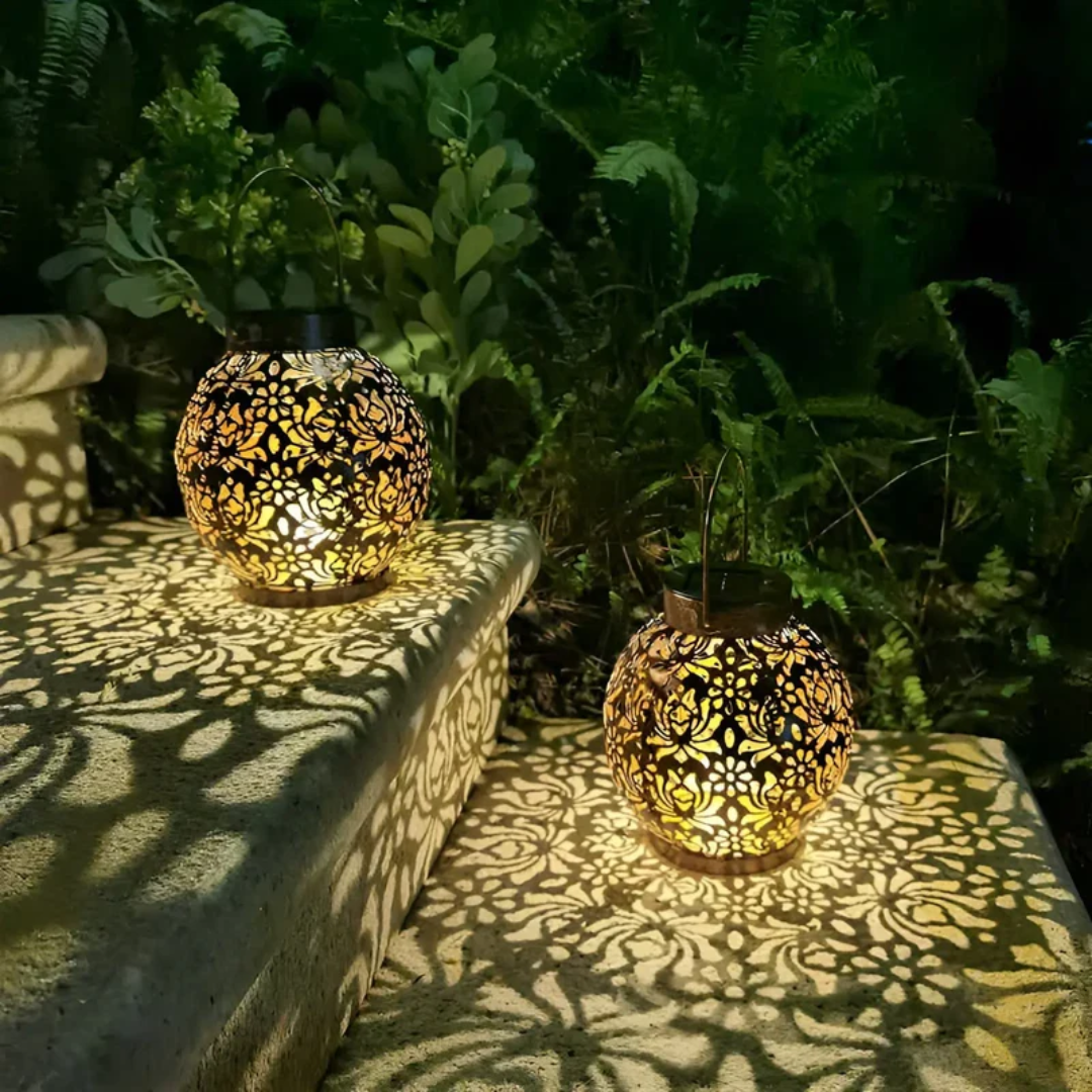Wetterfestes LED Solar Pendant Light Für Den Garten