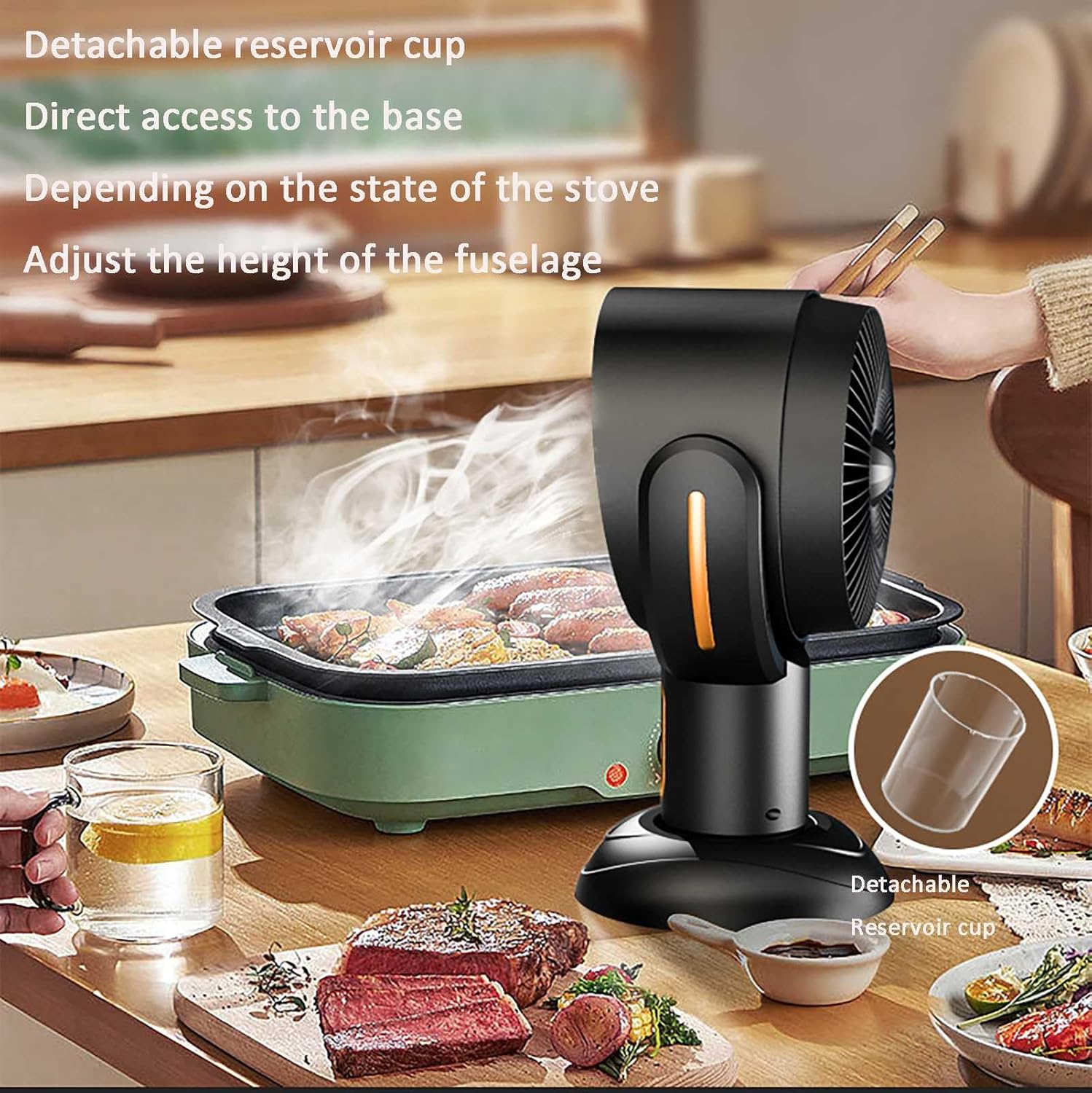 QuickVent | USB-Küchenabzug mit Entfernbarem Filter