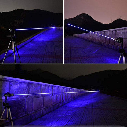 Starker Laserpointer für Outdoor und Notfall – Wasserdicht, einstellbarer Strahl, 2 Akkus