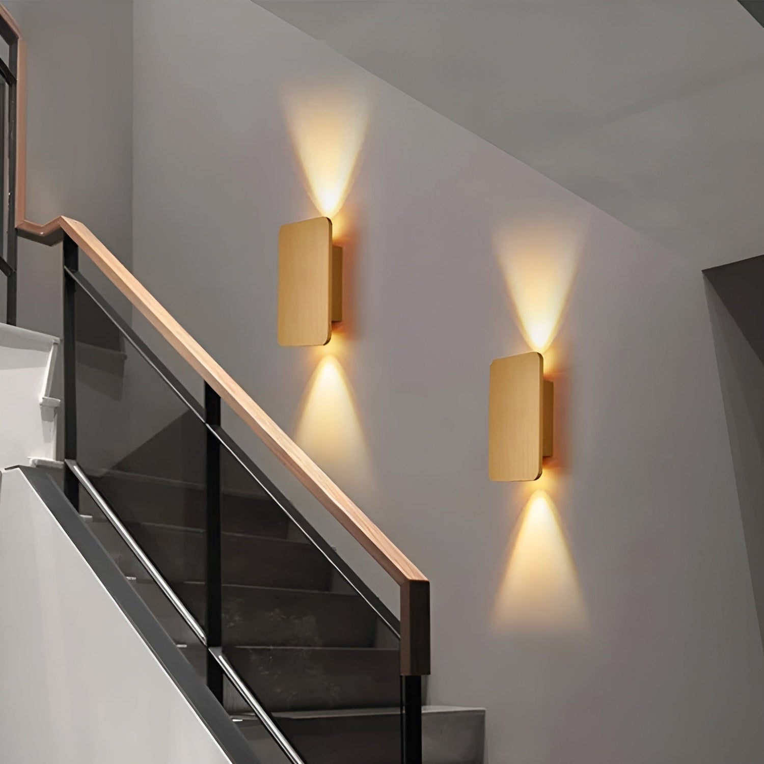 Rechteckige LED-Wandleuchte | Moderne Wandlampe Innen