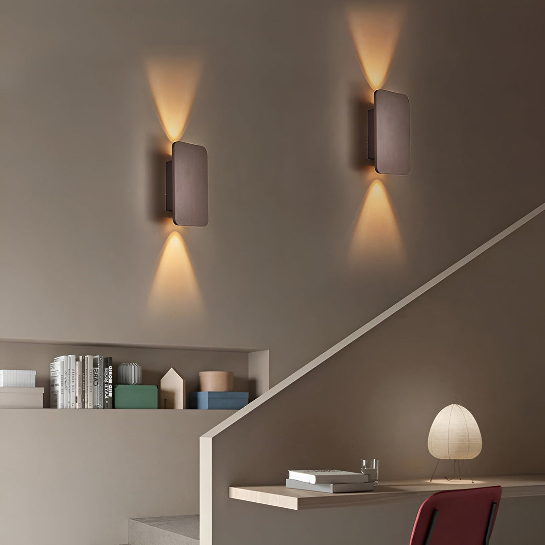 Rechteckige LED-Wandleuchte | Moderne Wandlampe Innen