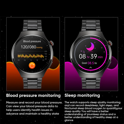 Smartwatch, die AFIB mit ECG und Blutdruck erkennen UK Herzmonitor Uhr für ältere Senioren