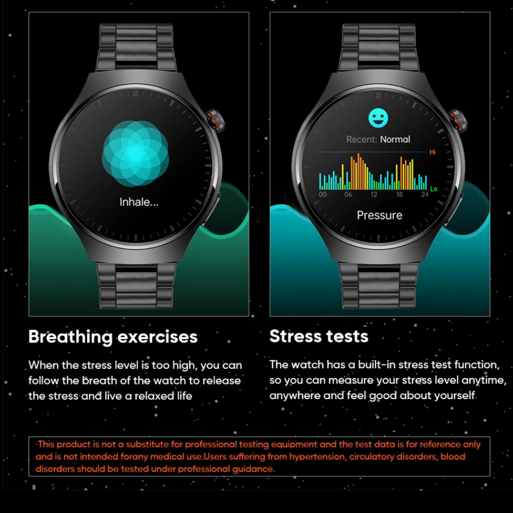Smartwatch, die AFIB mit ECG und Blutdruck erkennen UK Herzmonitor Uhr für ältere Senioren