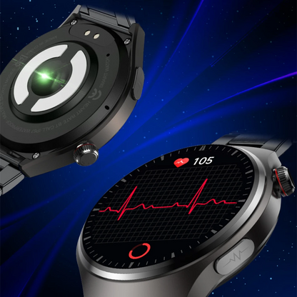 Smartwatch, die AFIB mit ECG und Blutdruck erkennen UK Herzmonitor Uhr für ältere Senioren