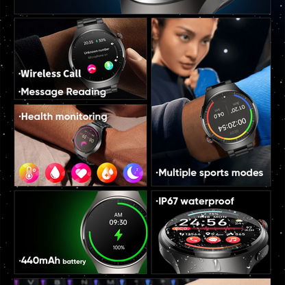 Smartwatch, die AFIB mit ECG und Blutdruck erkennen UK Herzmonitor Uhr für ältere Senioren
