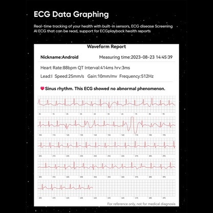 Smartwatch, die AFIB mit ECG und Blutdruck erkennen UK Herzmonitor Uhr für ältere Senioren