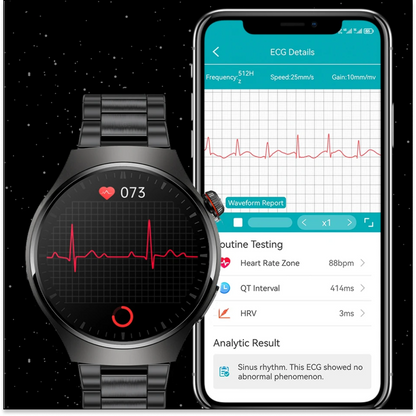 Smartwatch, die AFIB mit ECG und Blutdruck erkennen UK Herzmonitor Uhr für ältere Senioren