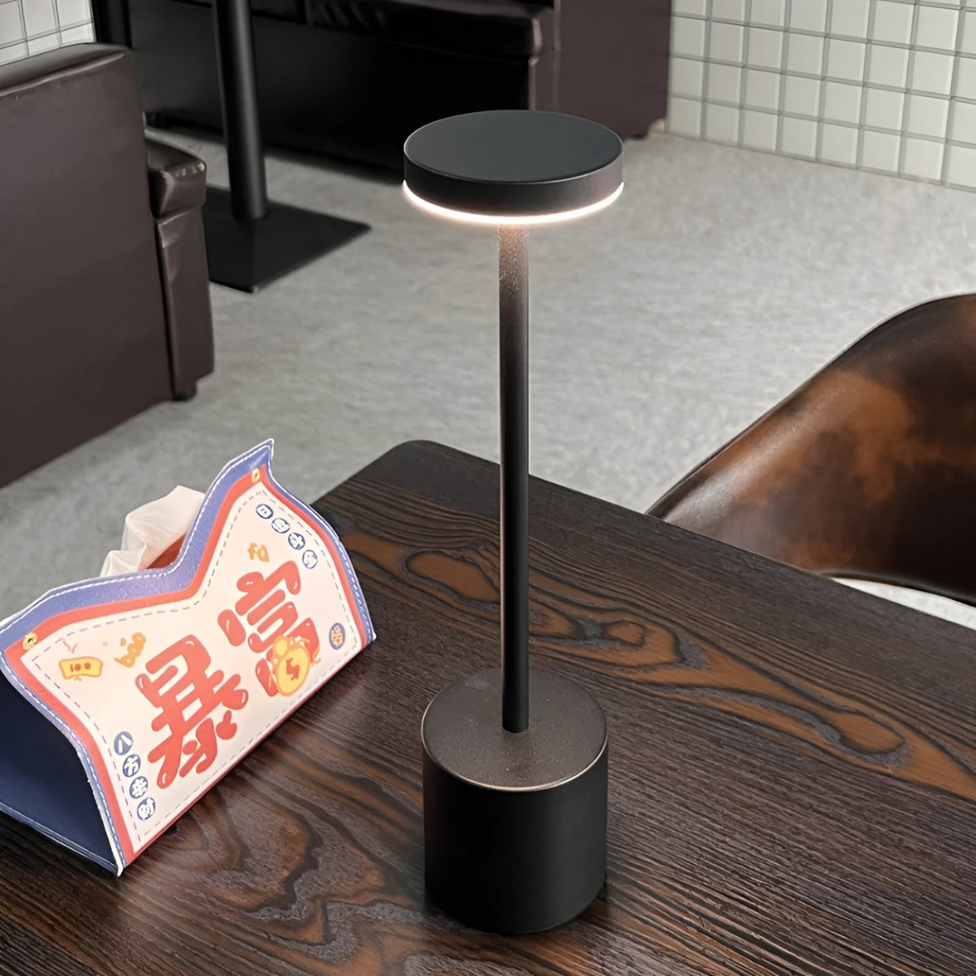 Retro Akku Tischlampe | Dimmbar Kabellose Tischleuchte