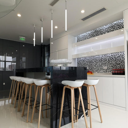 Rod Pendelleuchte Schwarz | Moderne Hängelampe für Esszimmer