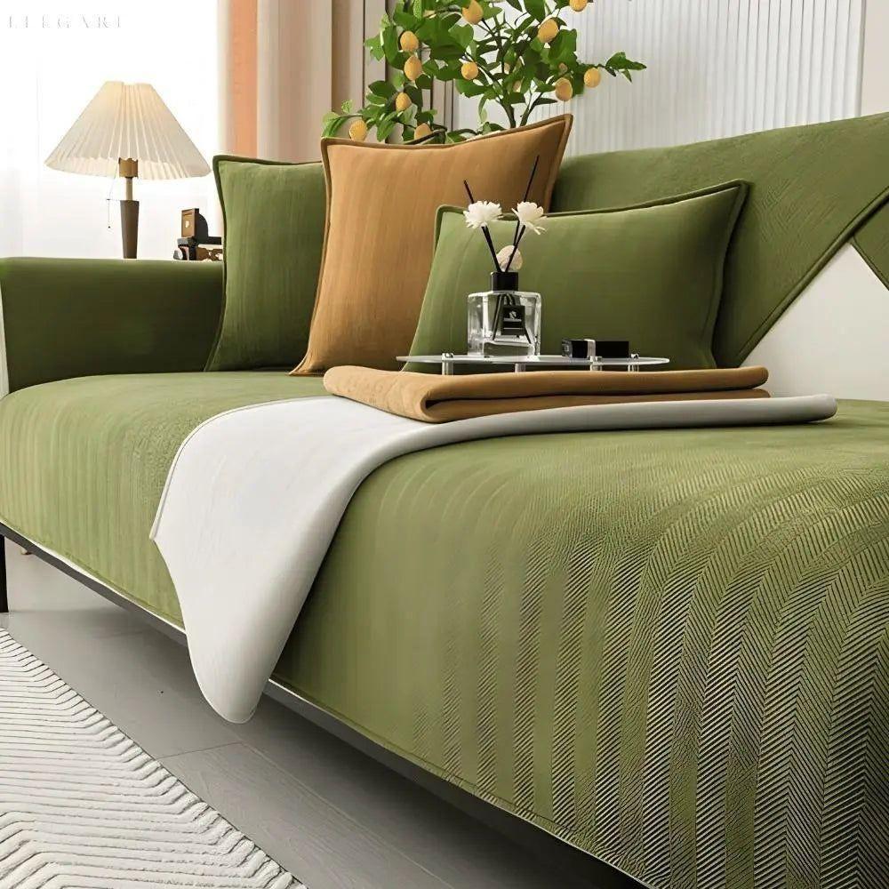 Rutschfester Sofabezug für L-Form | Couchschutz für Stil und Komfort