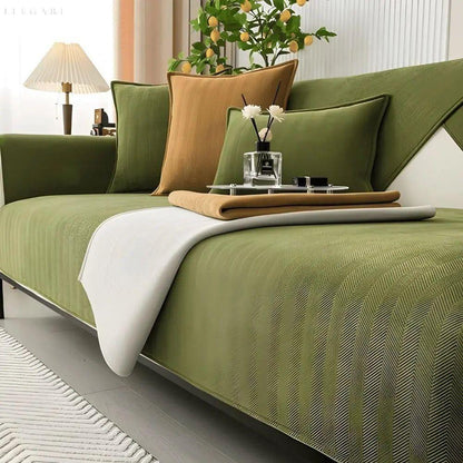 Rutschfester Sofabezug für L-Form | Couchschutz für Stil und Komfort