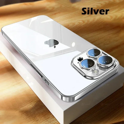 Luxuriöse Plattierung Transparente Handyhülle Für iPhone