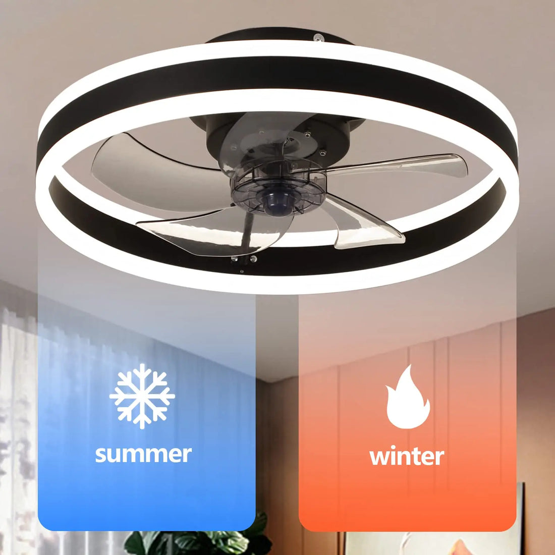 Aura Silent LED Deckenventilator Lampe