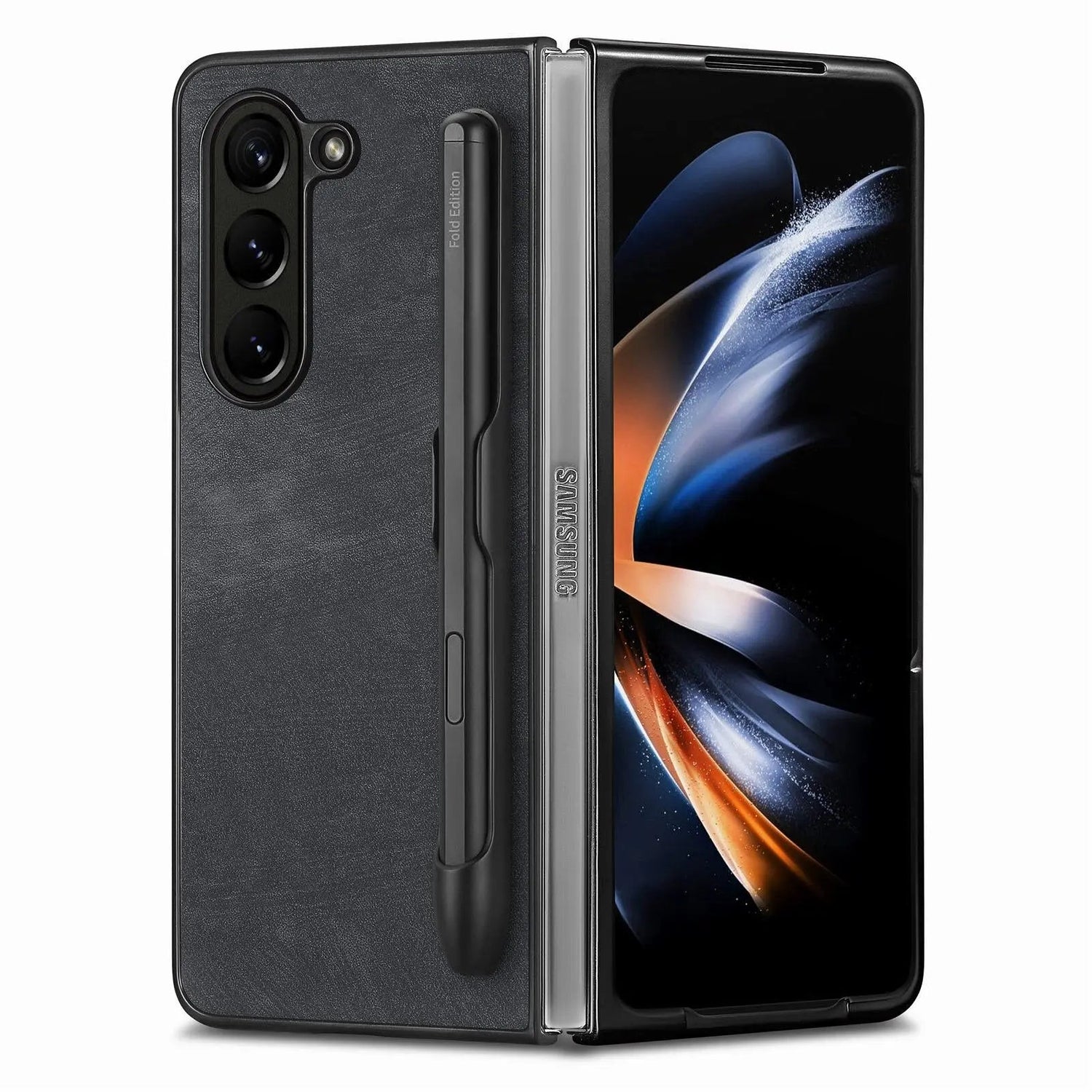 Zelara ElegaStylus Stoff-Lederhülle für Samsung Galaxy Fold 5