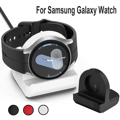 Silicone Lade-Dock-Halter für Samsung Galaxy Watch 7/6/5 - Pro Ladeständer für Galaxy Watch Ultra 47mm