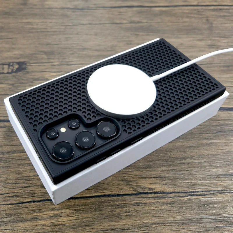 Magnetische stoßfeste Samsung Galaxy Wireless Charging Wärmeableitende Hülle