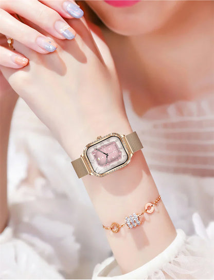 Stylische wasserdichte Smartwatch für Frauen mit Fitness-Tracking &amp; Bluetooth-Anruffunktion
