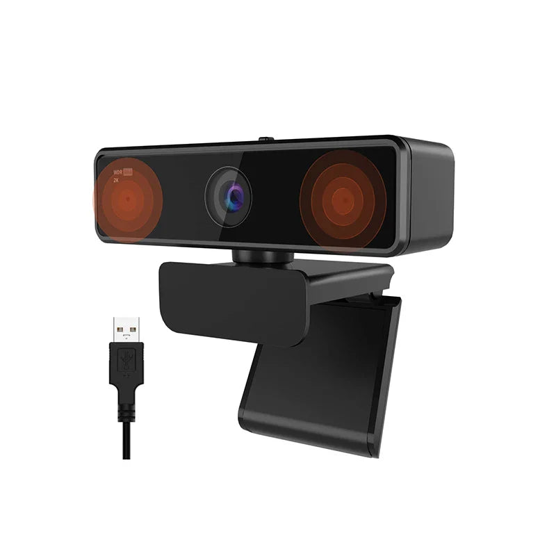 V11 2K Webcam | Dual Mikrofone | 1080P 60fps | 1440P 30fps | USB Plug &amp; Play