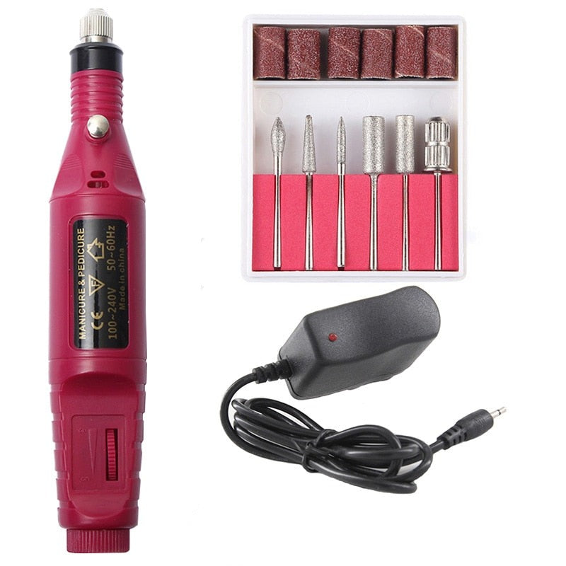 Nagelerfect - 6-in-1 Elektrische Nagelfeile für Maniküre und Pediküre