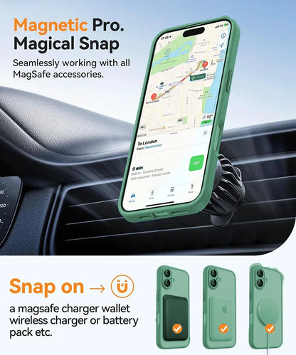Magsafe Magnetische Luxus Rüstung Stoßfeste Hülle Für iPhone
