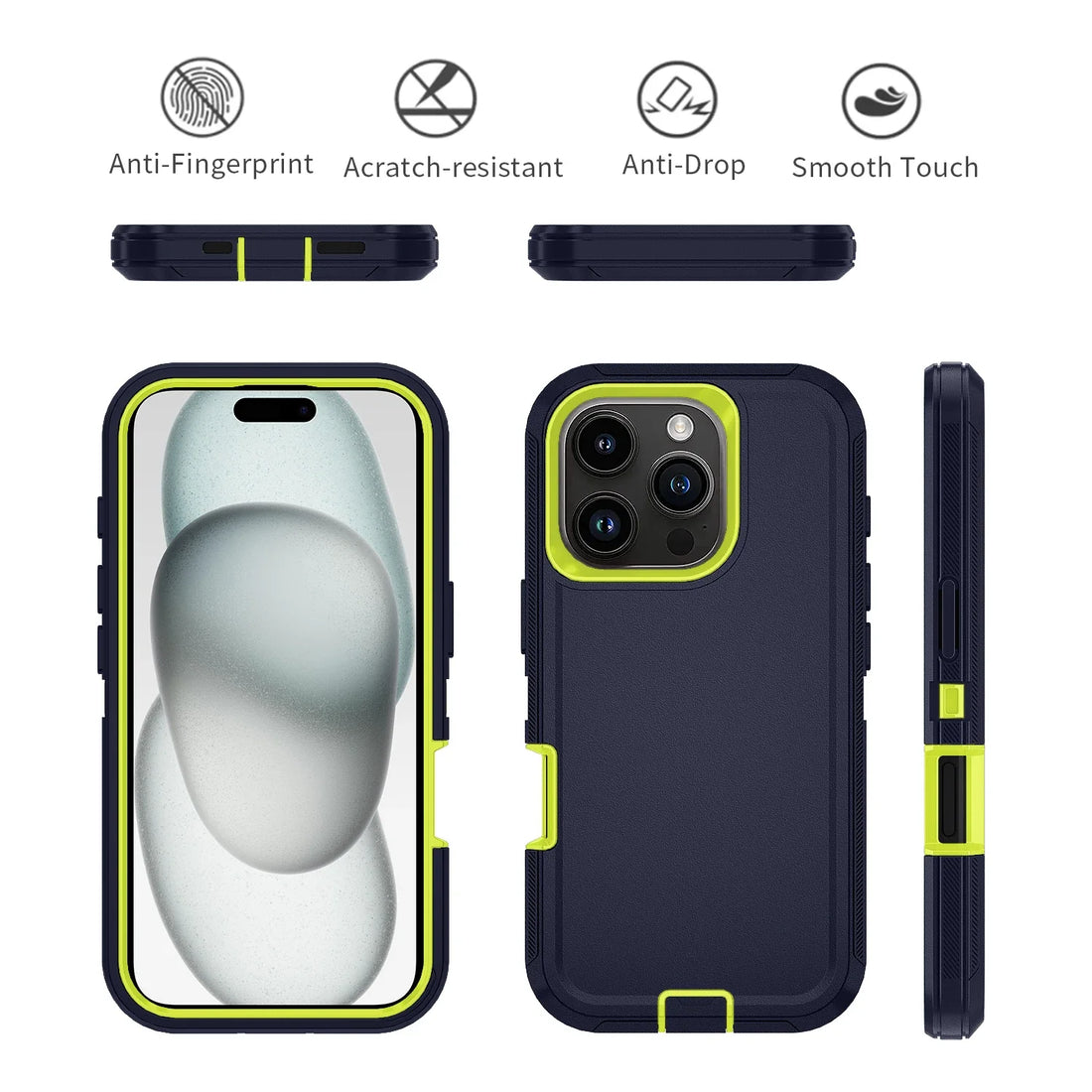 Armor Shockproof Defender Handyhülle für iPhone | Hart PC+TPU Rückendeckel