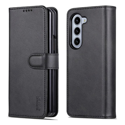 Leder Flip Cover Samsung Z Fold Magnetische Brieftasche Hülle