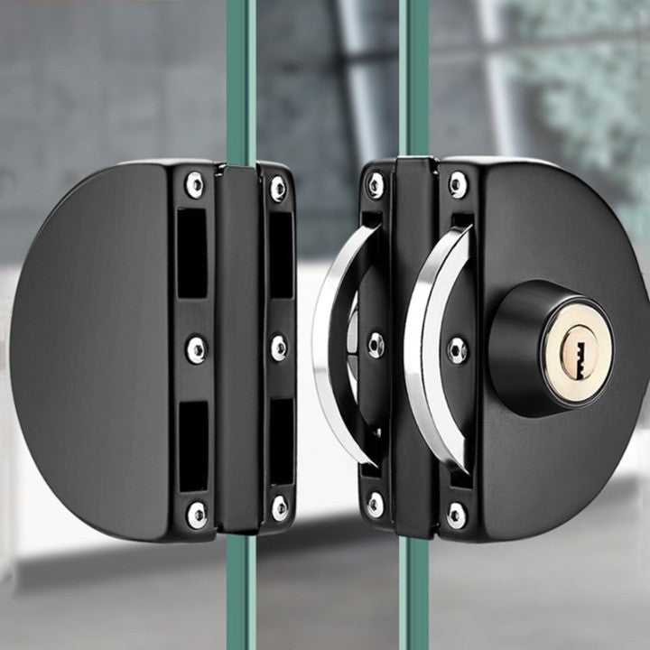 Schiebetür Edelstahl Sicherheitsglas Türschloss