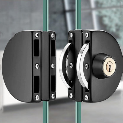 Schiebetür Edelstahl Sicherheitsglas Türschloss