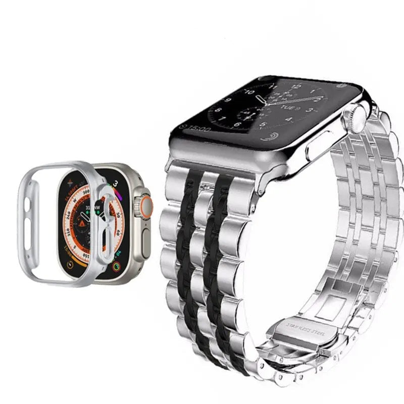 Zelara Militärqualität Stahlband Bumper Case Combo für Apple Watch