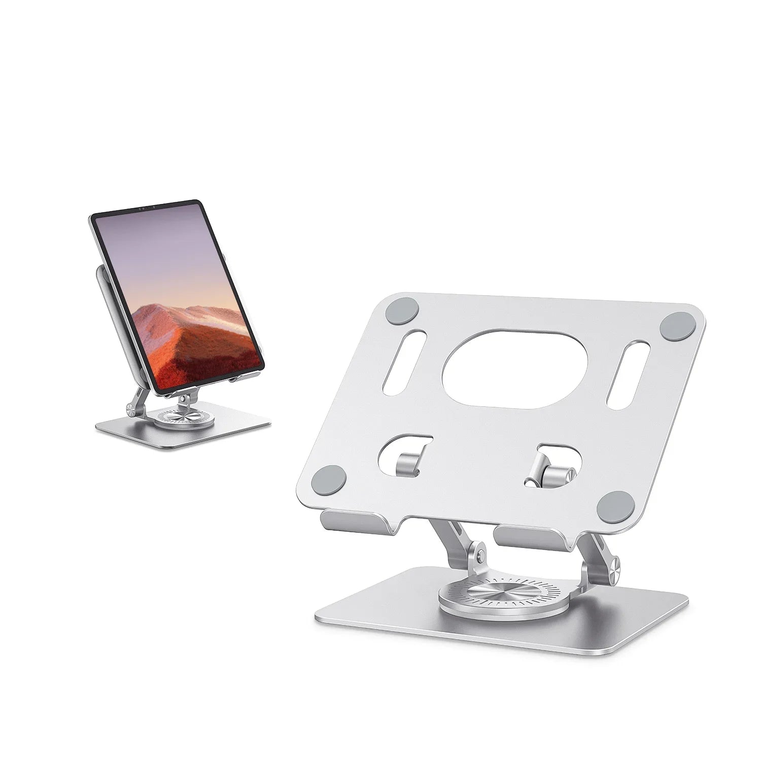 Aluminium verstellbarer Tablet-Ständer 360° schwenkbar für iPad &amp; Samsung
