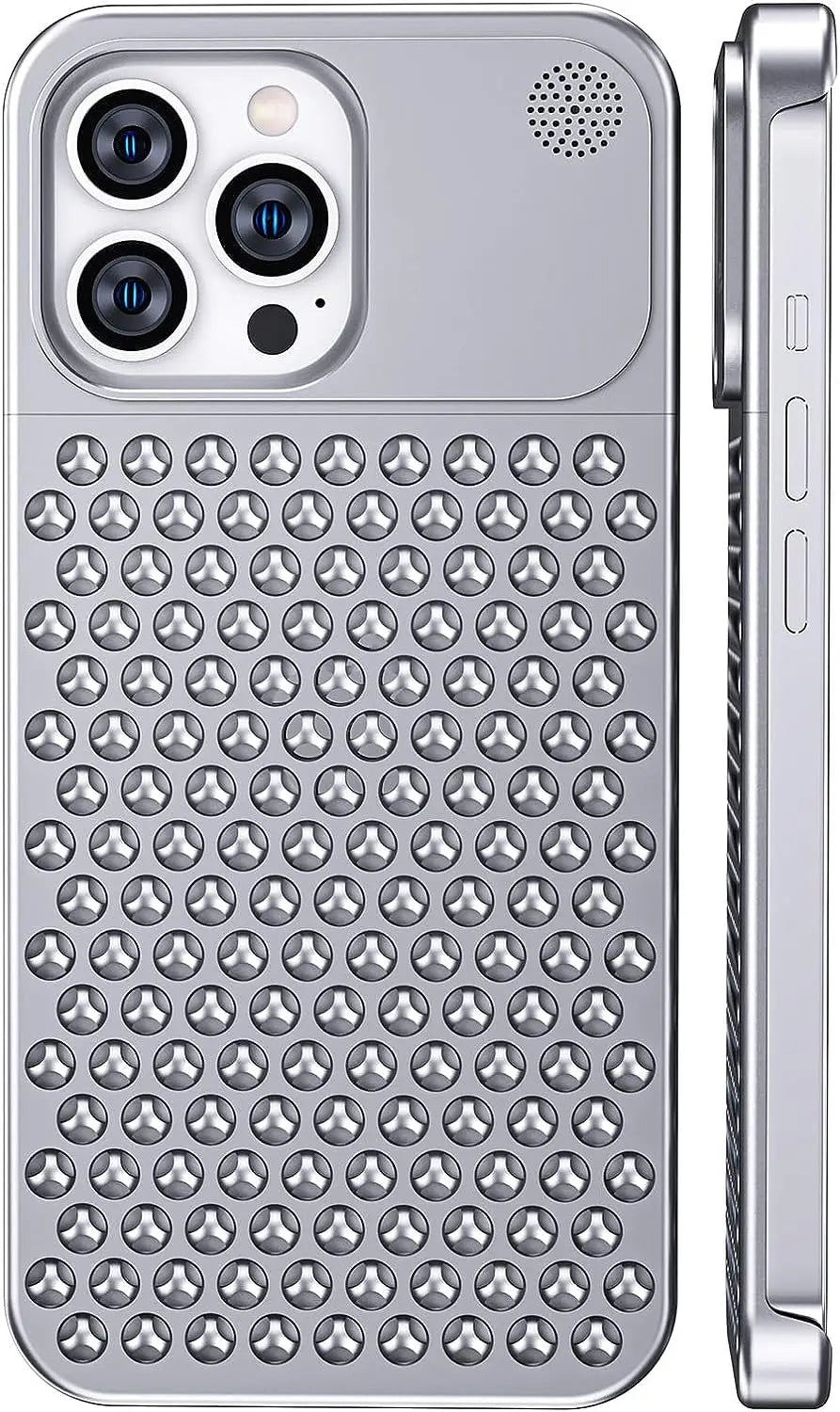 Aluminiumlegierungs-Aromatherapie-Handyhülle für iPhone 14 13 12 Pro Max 15 Plus