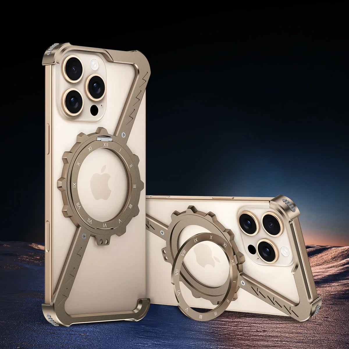 360° Rotierende MagSafe-Hülle mit Z-Shock-Rüstung für iPhone