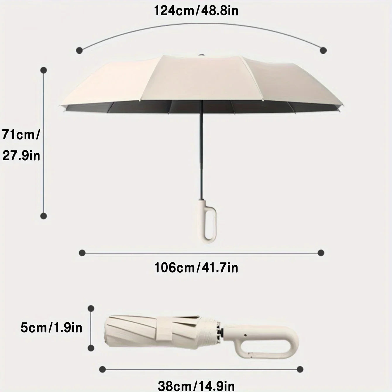 StormGuard Pro Kompakt Regenschirm