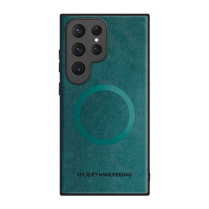 Magnetische Lederhülle für Samsung Galaxy mit Wireless Charging Unterstützung