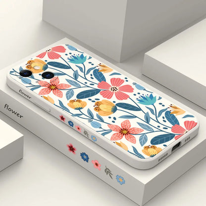 Pflanzen Blume Silikon iPhone Stoßfest Hülle