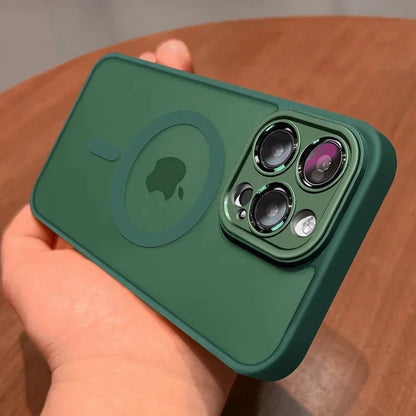 Luxus Matte Armor MagSafe Hülle für iPhone