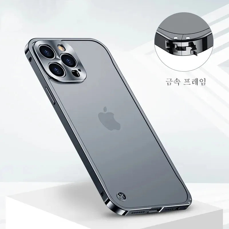 Magnetische Aluminiumrahmen-Handyhülle für iPhone
