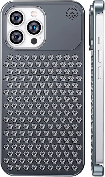Aluminiumlegierungs-Aromatherapie-Handyhülle für iPhone 14 13 12 Pro Max 15 Plus