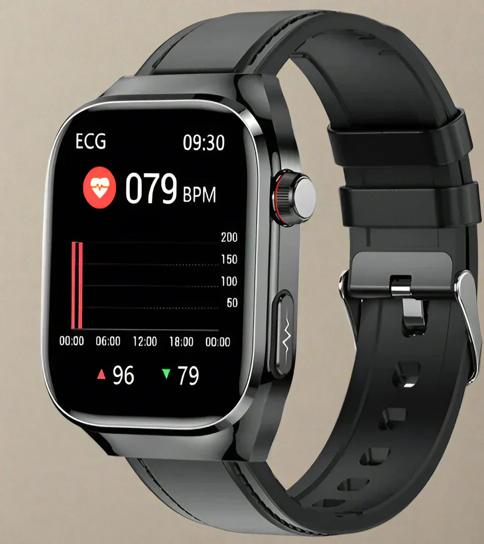 Fortschrittliche Gesundheits-Smartwatch | ECG- und Blutzuckerüberwachung