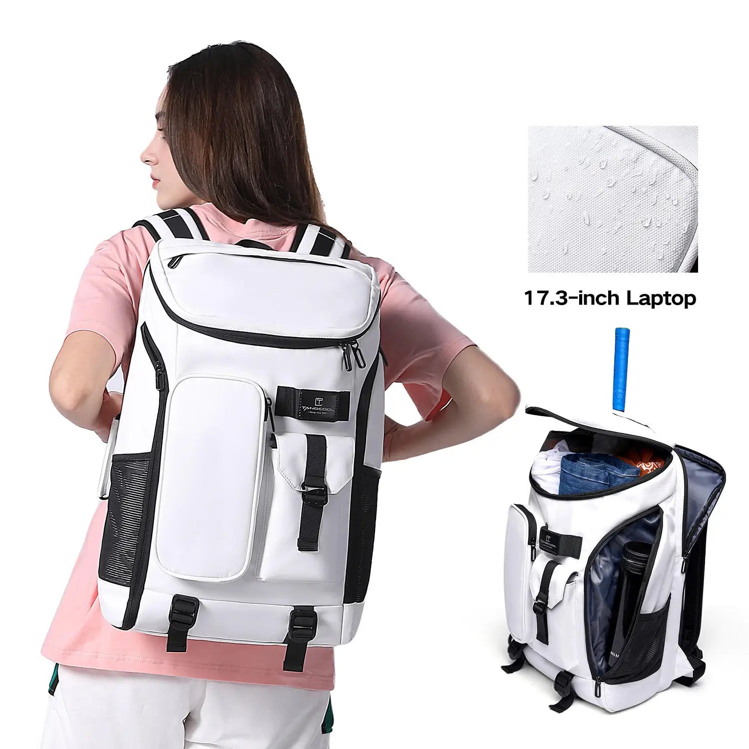 Zelara Große Kapazität Multifunktionale Wasserabweisende Reise Sport Rucksack Laptop Tasche