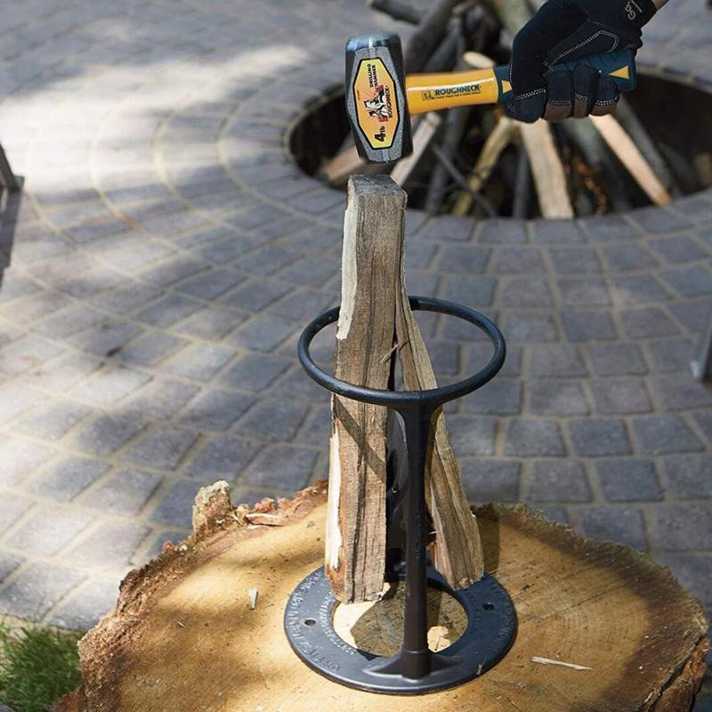 Tragbarer Holzspalter für Camping und Zuhause