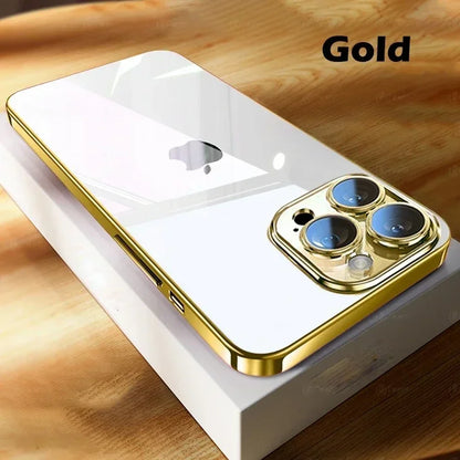 Luxuriöse Plattierung Transparente Handyhülle Für iPhone