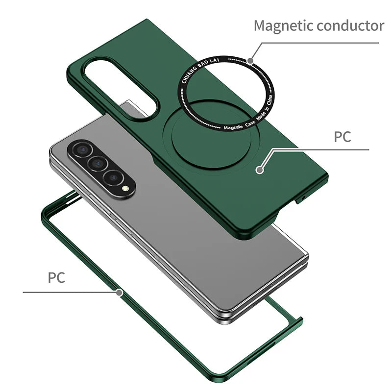 Zelara Ultra Dünn Magnetische Schutz Hülle Für Samsung Galaxy Z Fold 3 4 5 Serie