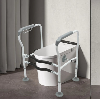 Höhenverstellbare Toilette Seniorenpflege Komfort Sicherheitsgeländer