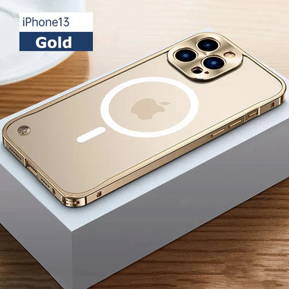 Magnetische Aluminiumrahmen-Handyhülle für iPhone