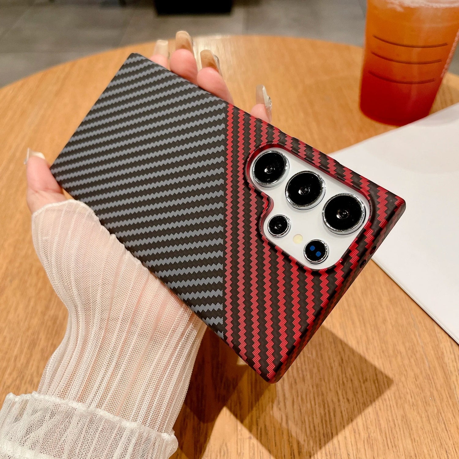 Carbonfaser Samsung Wireless Ladehülle