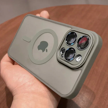 Luxus Matte Armor MagSafe Hülle für iPhone